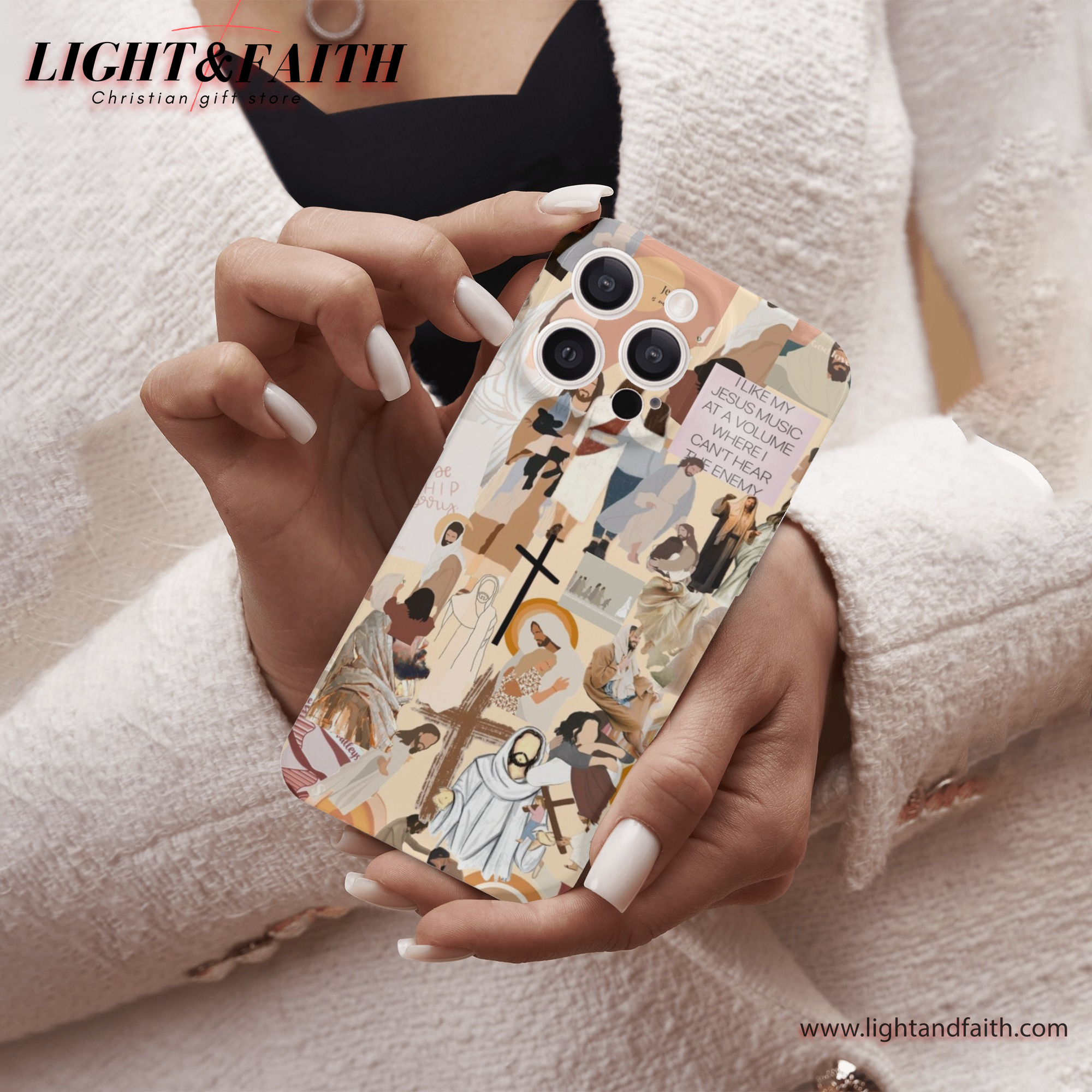 Jesus Life Story Phone Case, Christian Phone Case, Bible Verse Phone Case, Religious Gift, PCLAF21